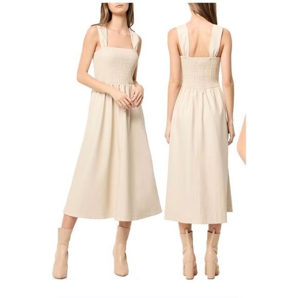 Elliatt Neira Smocked SunDress  in Bone color size S NWT$258 - Picture 1 of 8